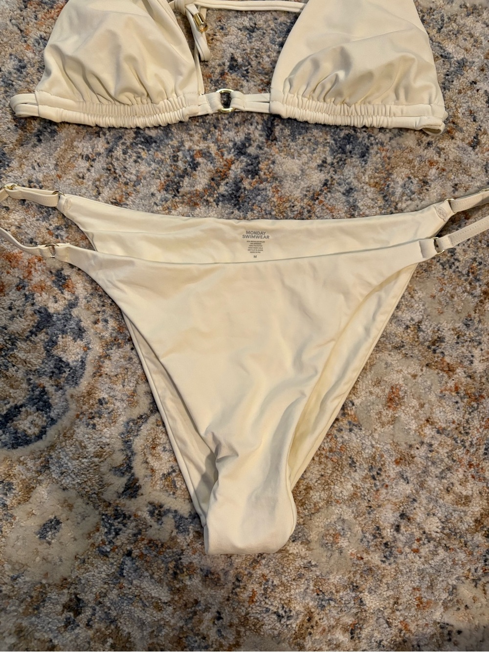 Cream Triangle Bikini Set - Picture 2 of 5